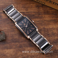 4pcs/Set Fashion Men's Luxury Leather Band Quartz Wristwatch